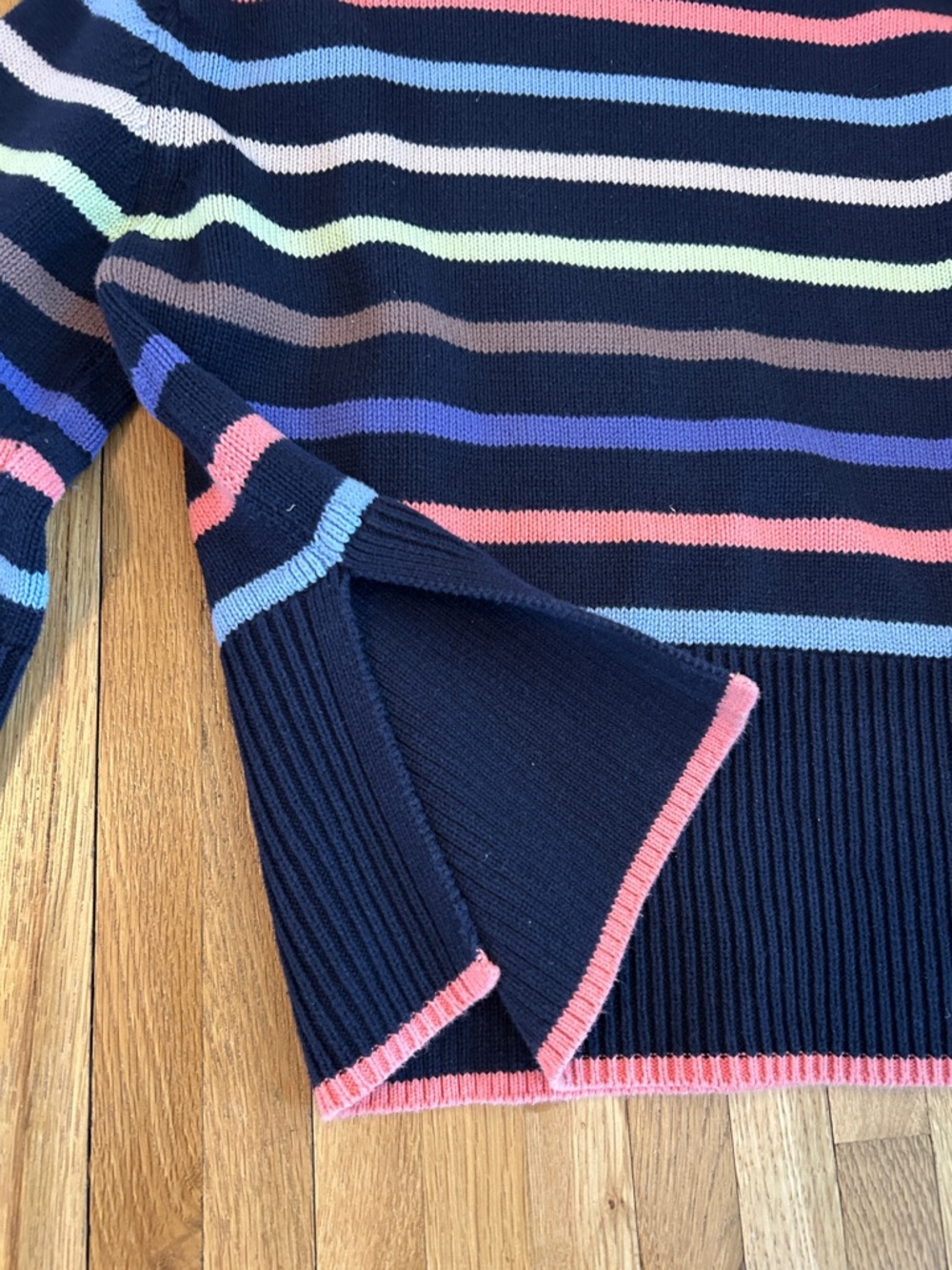GAP Navy Crewneck striped Sweater - Picture 7 of 7